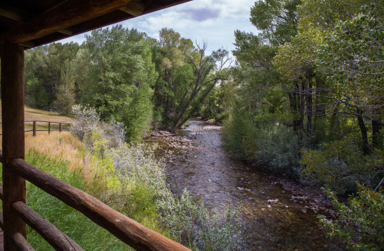 Overlook of Jakey's Fork in the Garden Cabin | Wyoming ranch vacation | CM Ranch