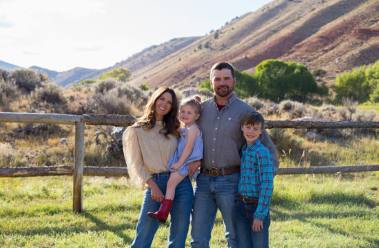 CM Ranch Managers Mollie and Hunter Sullivan with their children at CM Ranch in Dubois, WY | best horseback riding vacations